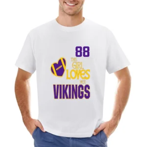 This Girl Loves Her Vikings 88 Asian Size Men T-Shirt