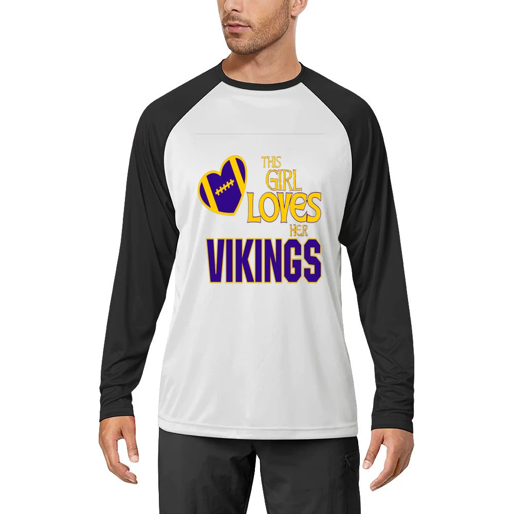 This Girl Loves Her Vikings Tshirt (all Sytles And Colors Available) Men Long Sleeve T-Shirt