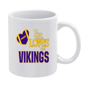 This Girl Loves Her Vikings Tshirt (all Sytles And Colors Available) White Mug
