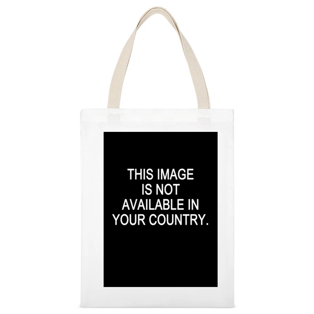 This Image Is Not Available In Your Country Funny Internet Tee Shirt White Canvas Tote Shopping Bag