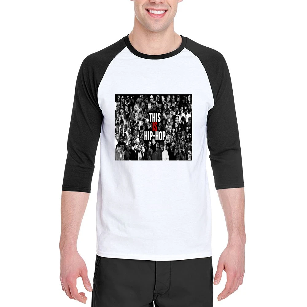 This Is Hip Hop Tshirt (all colors and styles available) Men 3/4 Sleeve T-Shirt