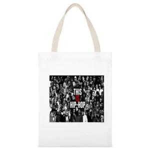 This Is Hip Hop Tshirt (all colors and styles available) White Canvas Tote Shopping Bag