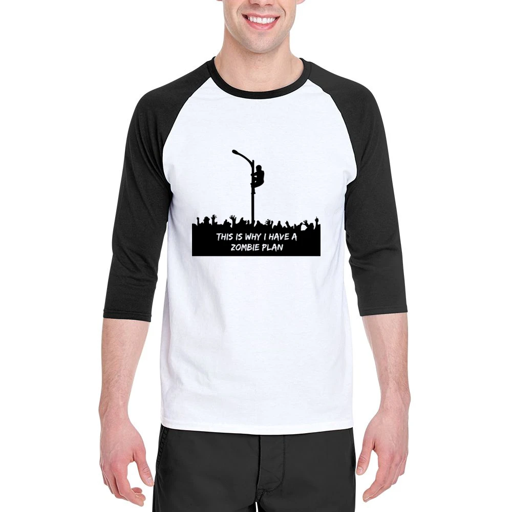 This is why i have a zombie plane Men 3/4 Sleeve T-Shirt