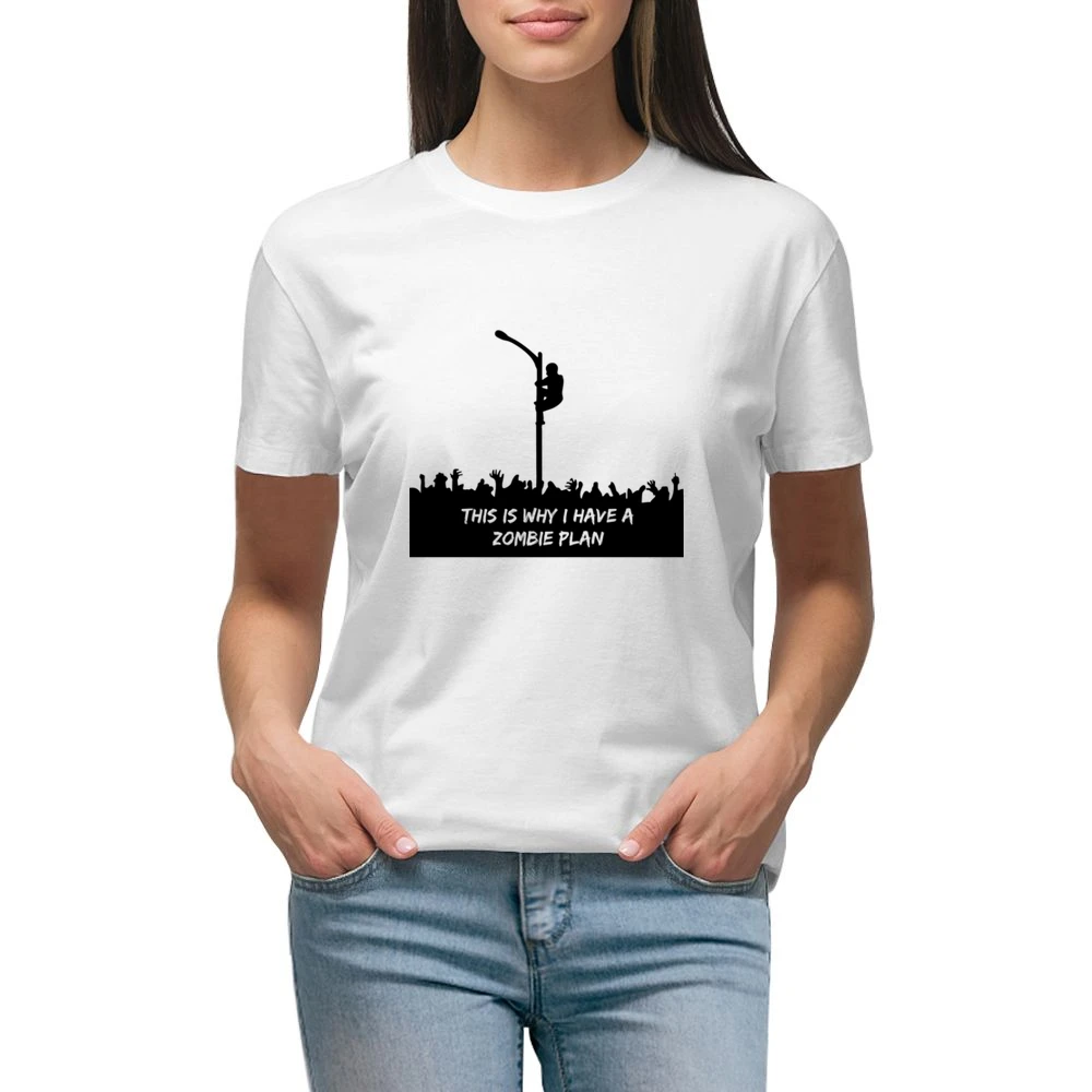 This is why i have a zombie plane Premium Women Ladies T-shirt