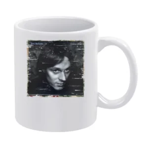 Throbbing Gristle Greatest Hits Album Cover Distressed Image White Mug