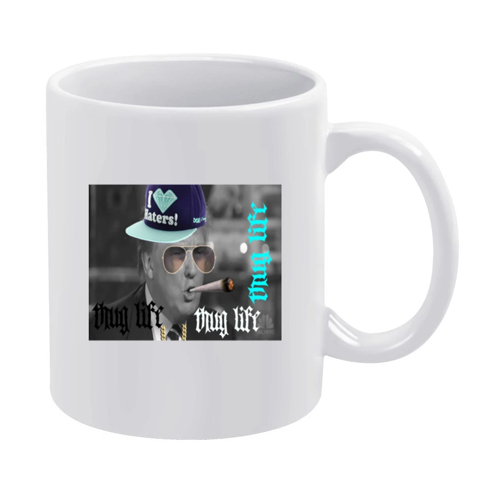 Thug Life Trump Tshirt (all Colors And Styles Available) White Mug