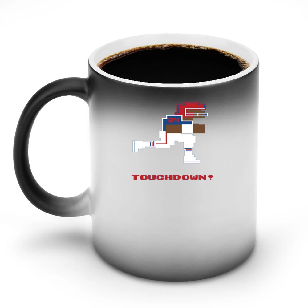 Thurman Thomas 8 Bit Tecmo Bowl Buffalo Retro Football Discoloration Mug