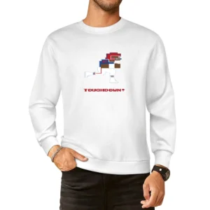 Thurman Thomas 8 Bit Tecmo Bowl Buffalo Retro Football European Size Pullover Sweater