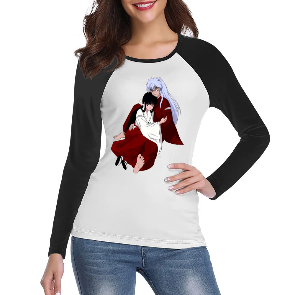 Together Kikyo Inuyasha Women Ladies Long Sleeve T-Shirt