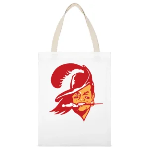 Tom Brady Buccaneer Face Tampa Bay Football Fan White White Canvas Tote Shopping Bag