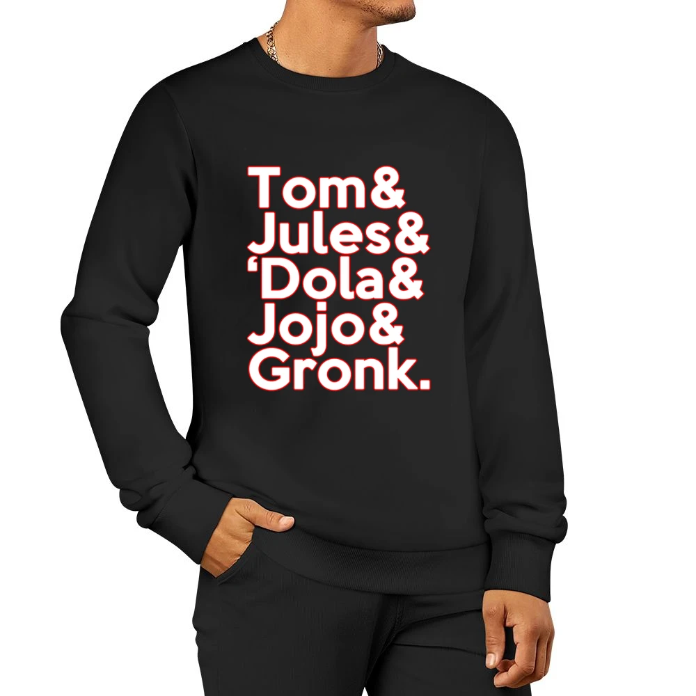 Tom Brady Julian Edelman Gronk Dola Jojo Roll Call New England Footbal Men Pullover Sweatshirt
