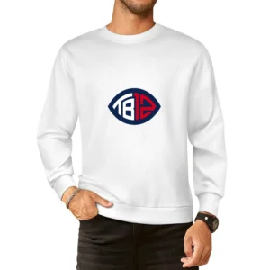 Tom Brady Patriots white Tshirt European Size Pullover Sweater