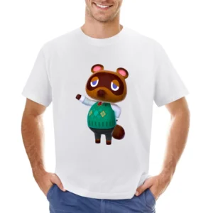 Tom Nook From Animal Crossing Nintendo Character Video Game Asian Size Men T-Shirt