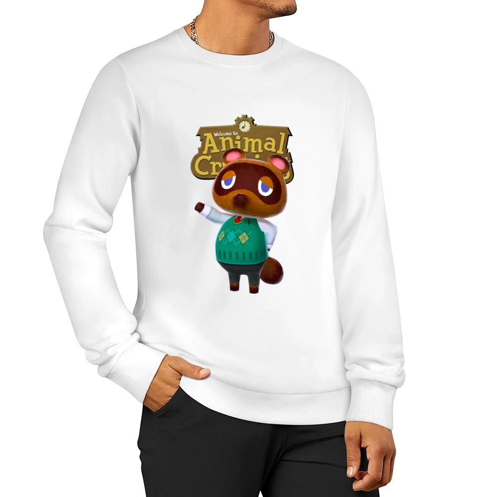 Tom Nook From Animal Crossing Nintendo Video Game Fan Men Pullover Sweatshirt