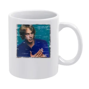 Tom Verlaine Words From The Front Album Cover Distressed Image White Mug