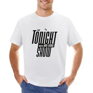 Tonight Show Jay Leno Fun Retro Vintage Style TV Show Graphic Asian Size Men T-Shirt