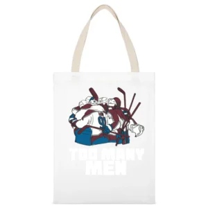 Too Many Men Nazem Kadri Parade White Canvas Tote Shopping Bag