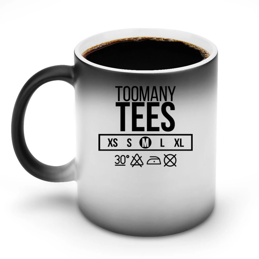 Too Many Tees Neck Label Discoloration Mug