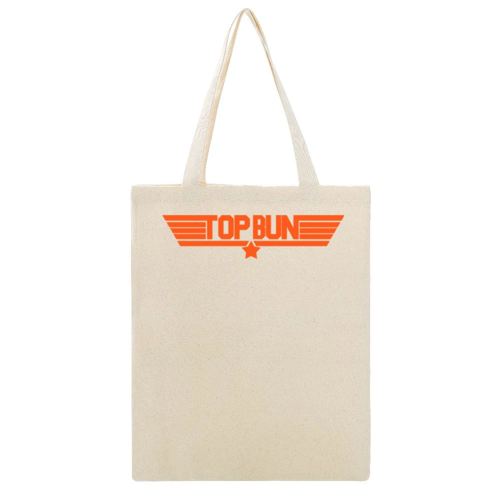 Top Bun Kyle Guy Virginia Cavaliers Orange College Basketball Beige Canvas Tote Shopping Bag