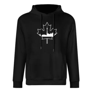 Toronto Skyline Silhouette In Maple Leaf Canadian European Size Men Hoodie