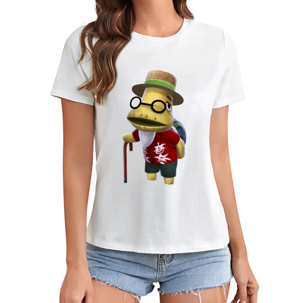 Tortimer From Animal Crossing Nintendo Character Video Game Asian Size Women Ladies T-shirt
