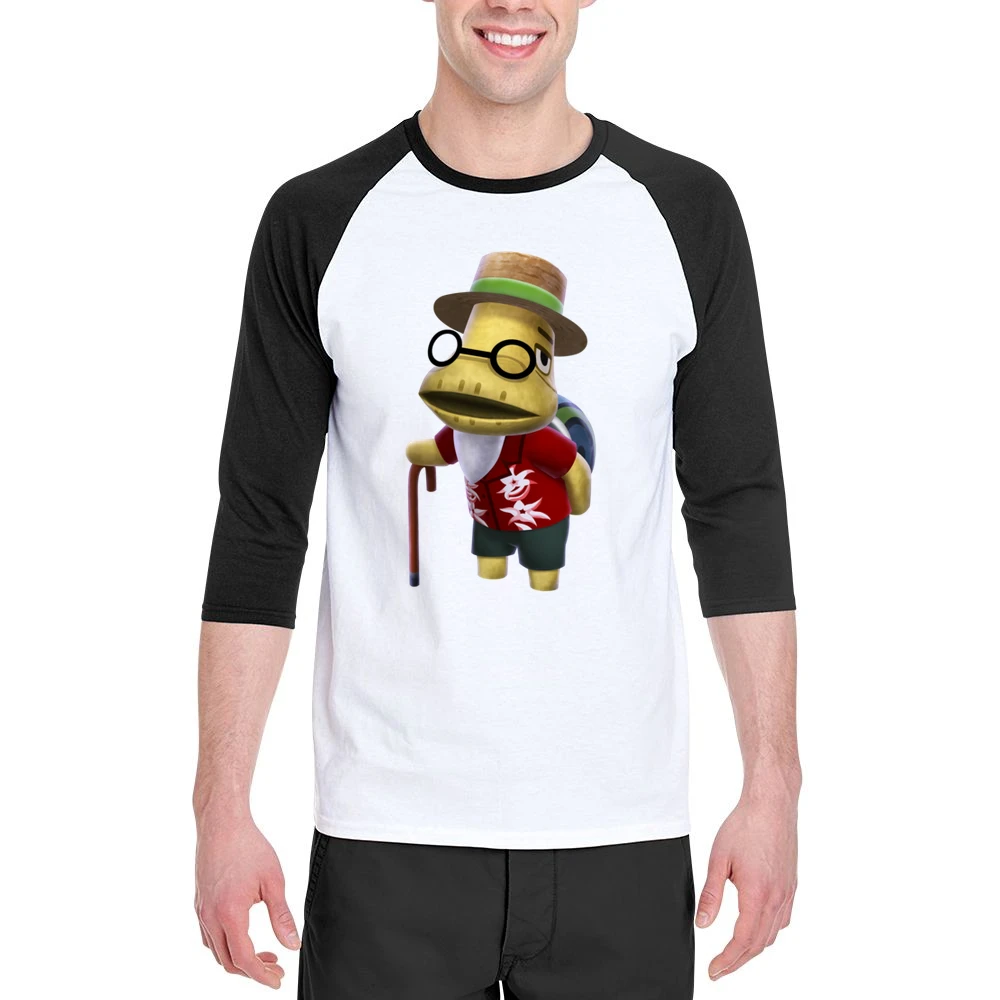 Tortimer From Animal Crossing Nintendo Character Video Game Men 3/4 Sleeve T-Shirt