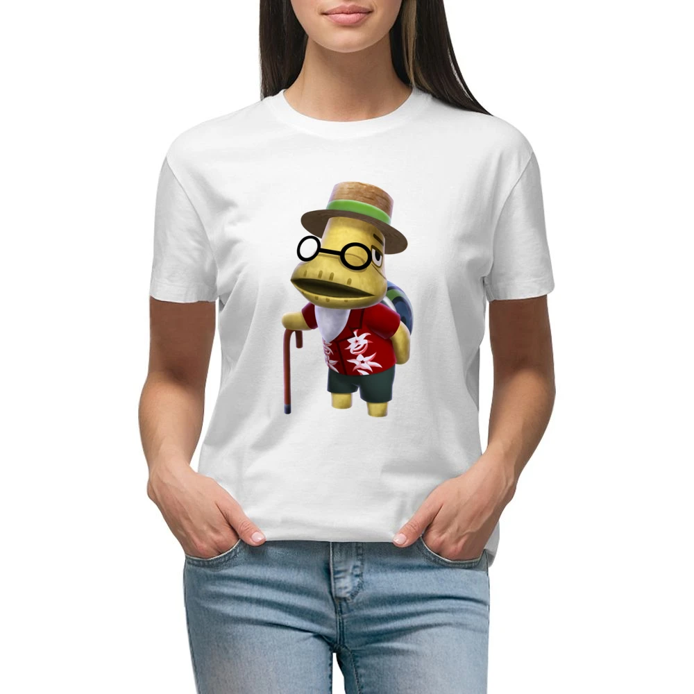 Tortimer From Animal Crossing Nintendo Character Video Game Premium Women Ladies T-shirt