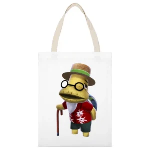 Tortimer From Animal Crossing Nintendo Character Video Game White Canvas Tote Shopping Bag