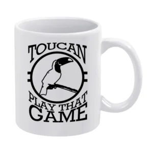 Toucan Two Can Play That Game Funny Pun Graphic White Mug