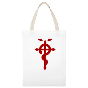 Transmutation circle fullmetal alchemist anime manga White Canvas Tote Shopping Bag