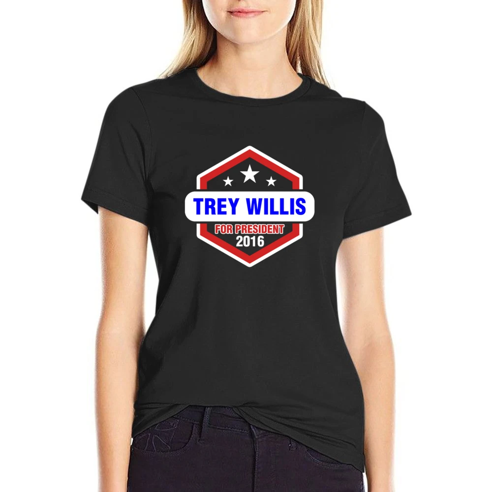 Trey Willis For President 2016 Rectify TV Show US Size Women Ladies T-shirt