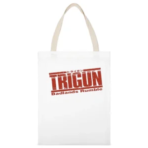 Trigun Bad Land Rumble White Canvas Tote Shopping Bag