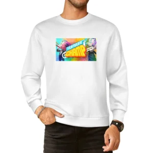 Trombone Champ Distressed Look European Size Pullover Sweater