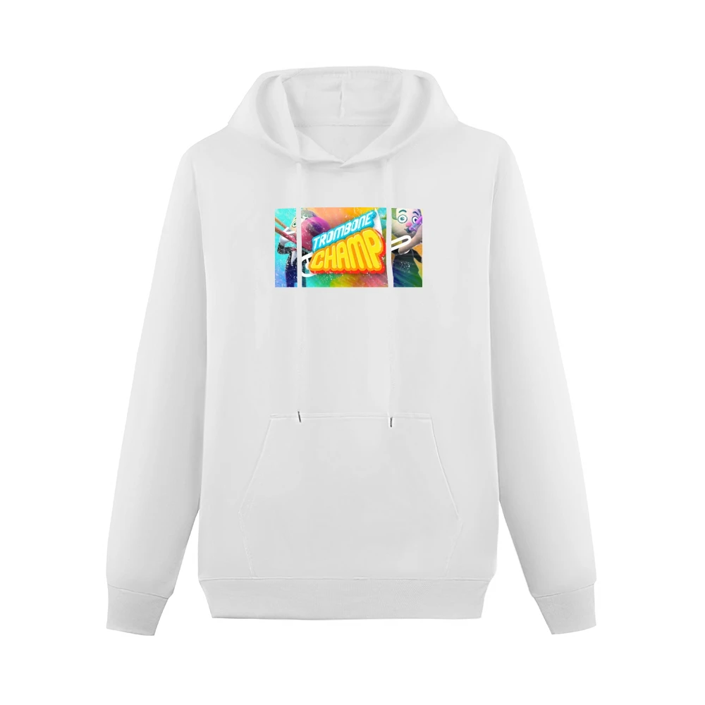Trombone Champ Distressed Look Men Hoodie With Pocket