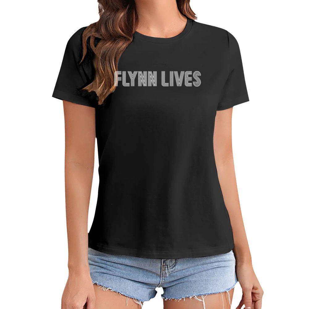 Tron Flynn Lives Movie Asian Size Women Ladies T-shirt