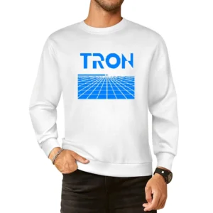 Tron Video Game Retro 80s European Size Pullover Sweater
