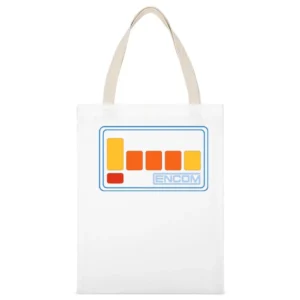 Tron Video Game Retro 80s White Canvas Tote Shopping Bag