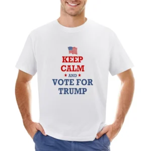 Trump Keep Calm Tshirt Asian Size Men T-Shirt