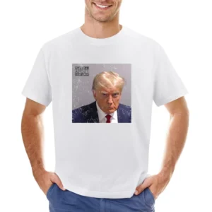 Trump Mugshot Album Cover Asian Size Men T-Shirt