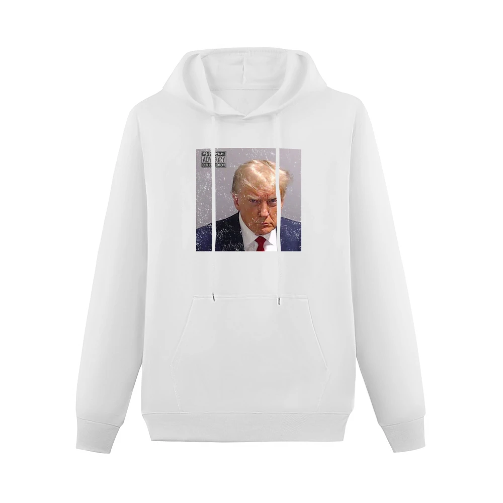 Trump Mugshot Album Cover Men Hoodie With Pocket