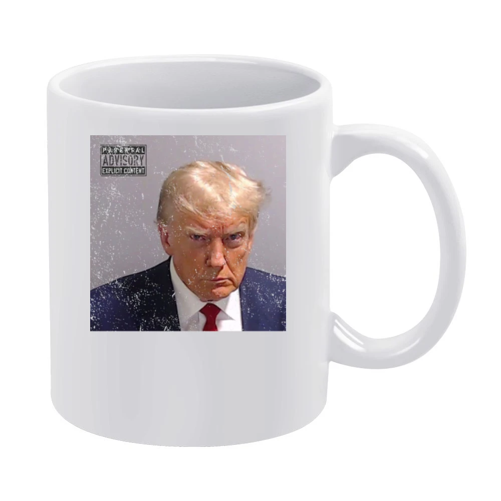 Trump Mugshot Album Cover White Mug