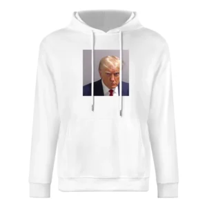 Trump Mugshot White European Size Men Hoodie