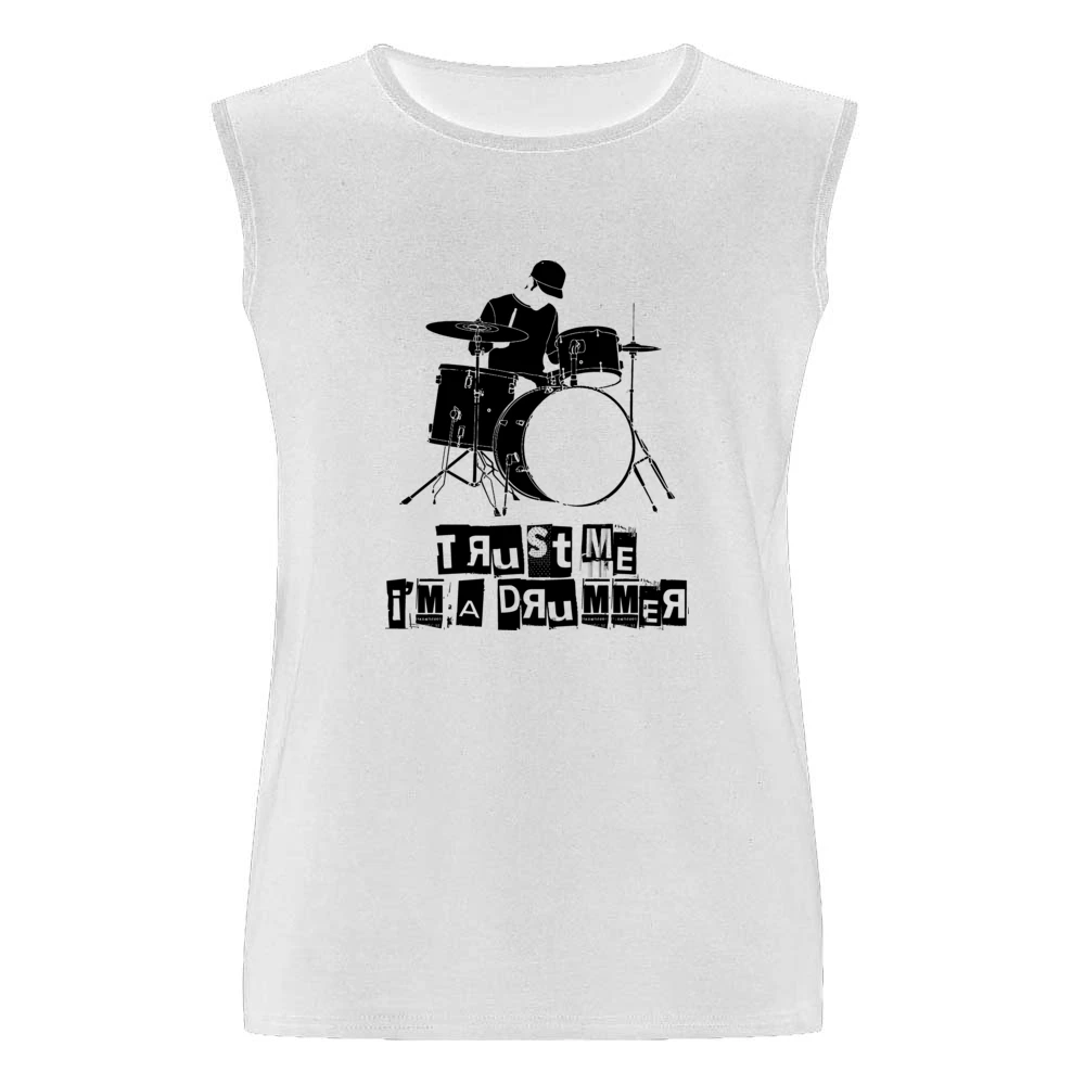 Trust Me I'm A Drummer Funny Music Men Sleeveless T-Shirt