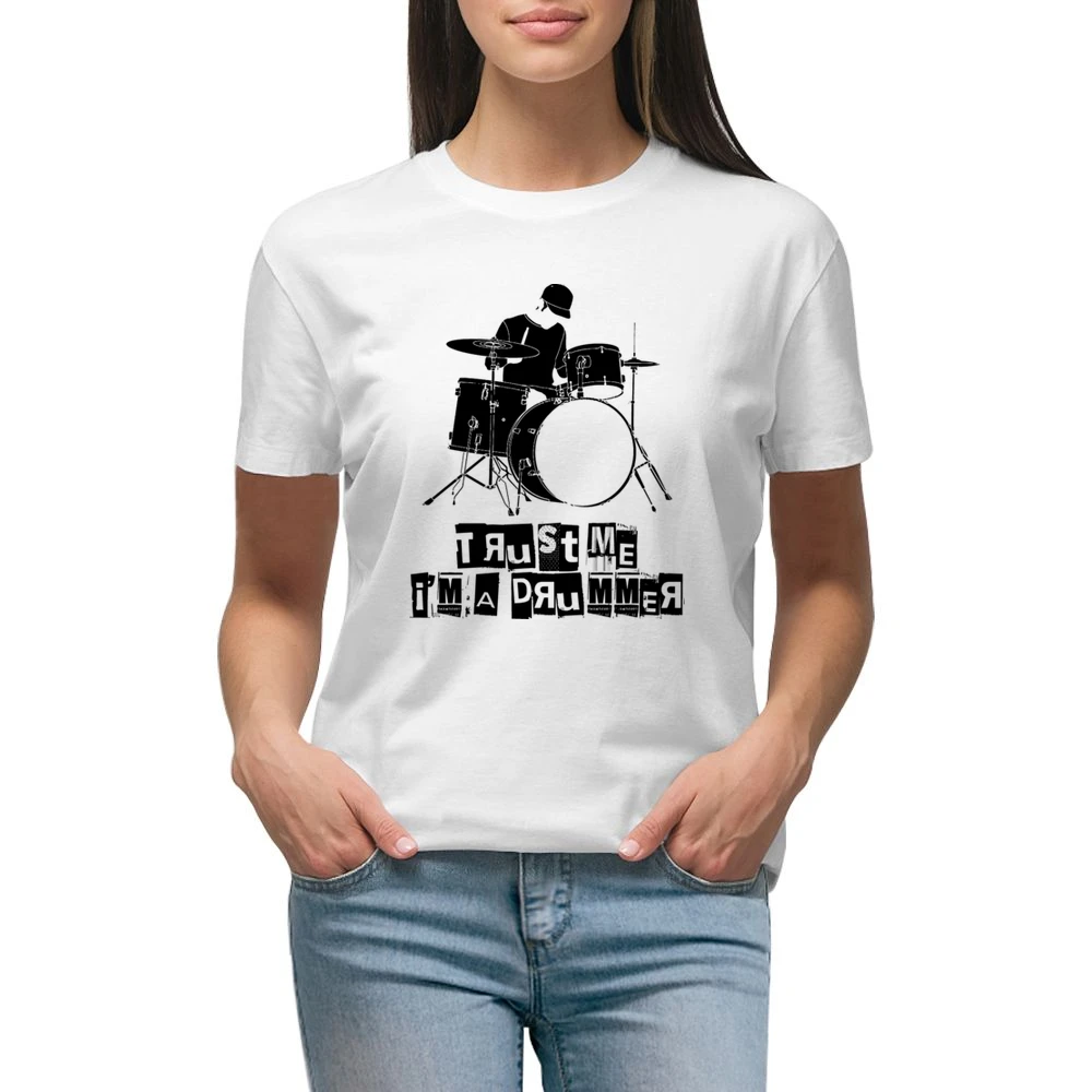 Trust Me I'm A Drummer Funny Music Premium Women Ladies T-shirt