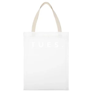 Tuesday Fun Short Form Days Of The Week Popular Graphic White Canvas Tote Shopping Bag