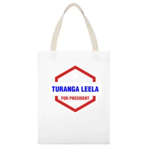 Turanga Leela For President 2016 Futurama TV Show White Canvas Tote Shopping Bag