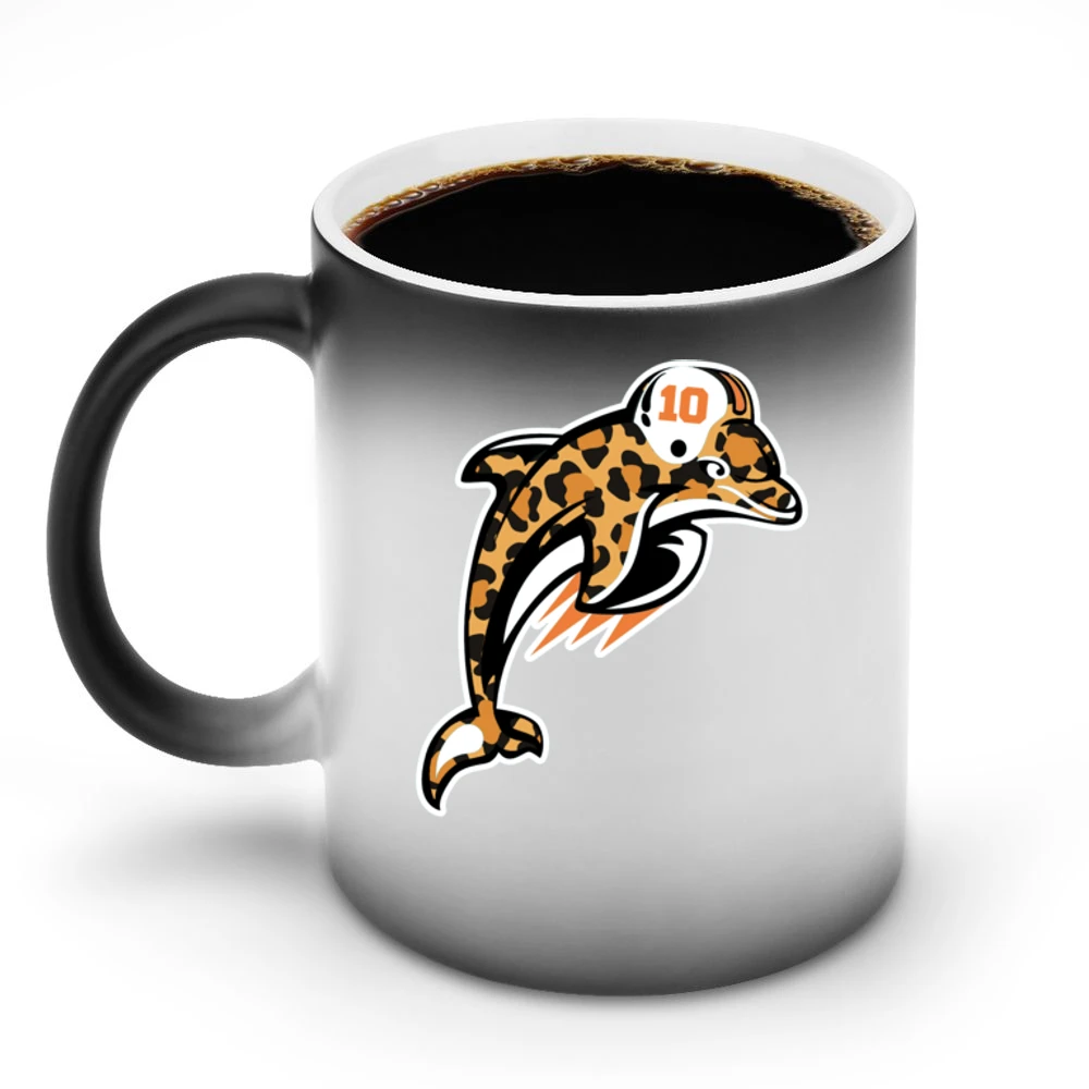 Tyreek Hill Dolphins Cheetah Football Fan Discoloration Mug