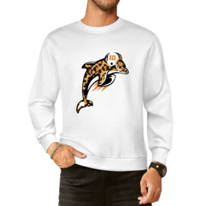 Tyreek Hill Dolphins Cheetah Football Fan European Size Pullover Sweater