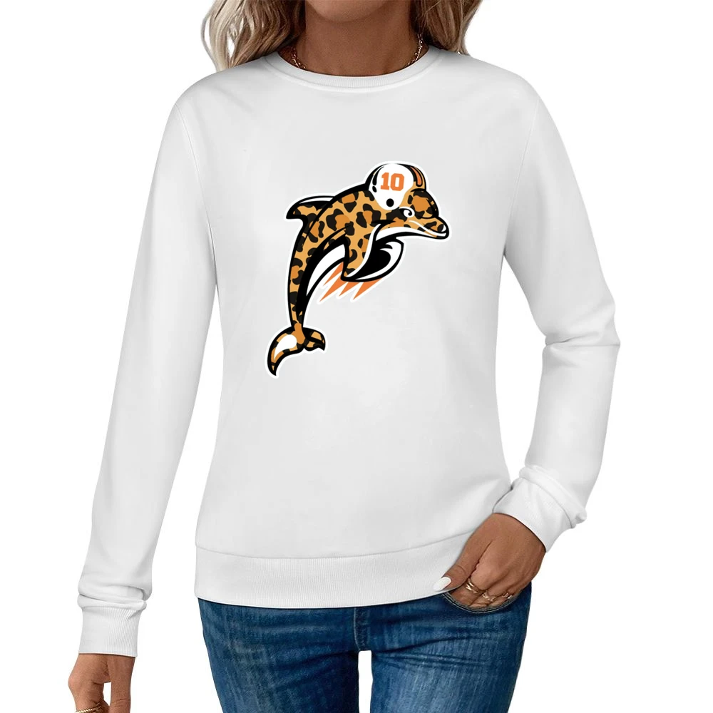 Tyreek Hill Dolphins Cheetah Football Fan Women Pullover Sweatshirt