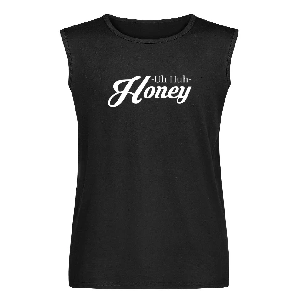 UH Huh Honey Fun Popular Graphic Men Sleeveless T-Shirt